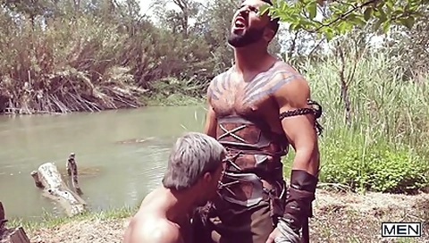 Passionate Outdoor Oral Sex Of Two Knights In Leather