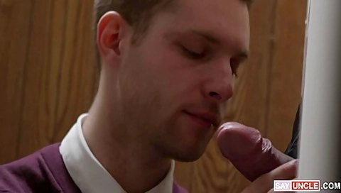 Teddy Torres And Benjamin Blue In Confessional Booth Buttfuck With And