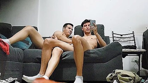 Jerking Off Each Other With My Friend